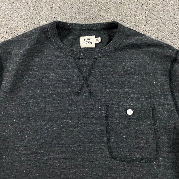 Flint And Tinder French Terry Pocket Crew Sweatshirt Men's XL Fits like Medium - Picture 2 of 11